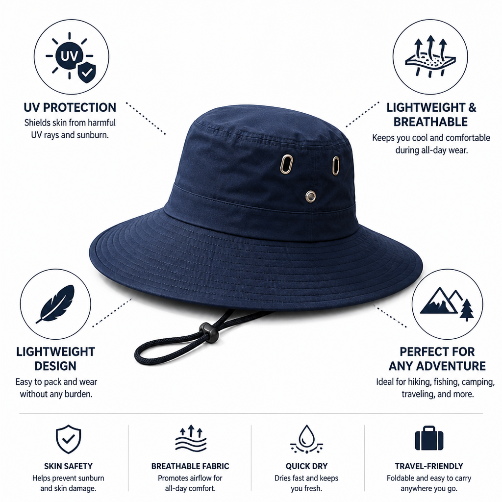 UV-Protective Lightweight & Breathable Adventure Hat