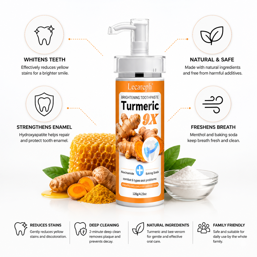 Hydroxyapatite Whitening Toothpaste (Turmeric & Bee Venom)