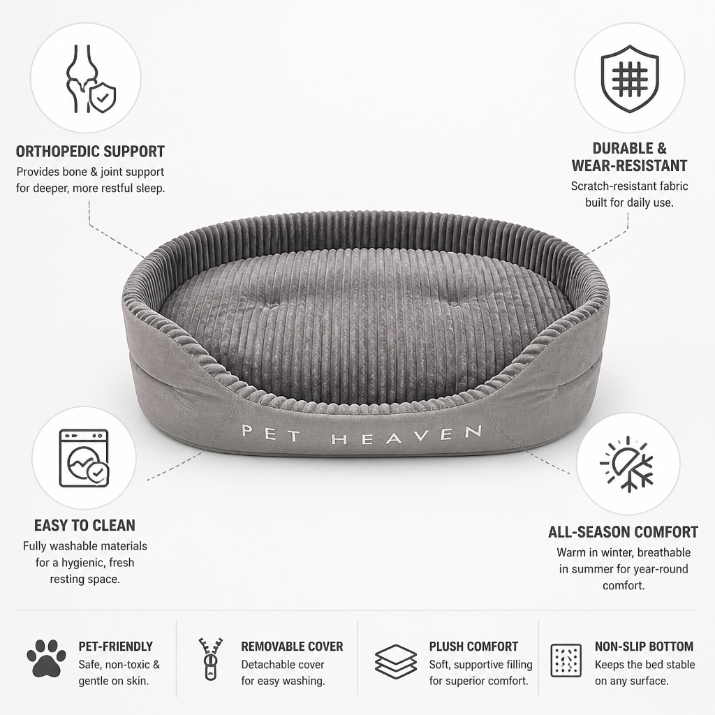 Orthopedic Washable Indoor-Outdoor Pet Bed