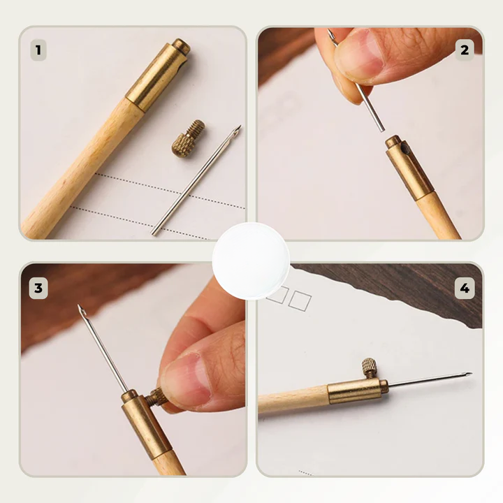 Set of 3 Interchangeable Needles for Tambour Embroidery