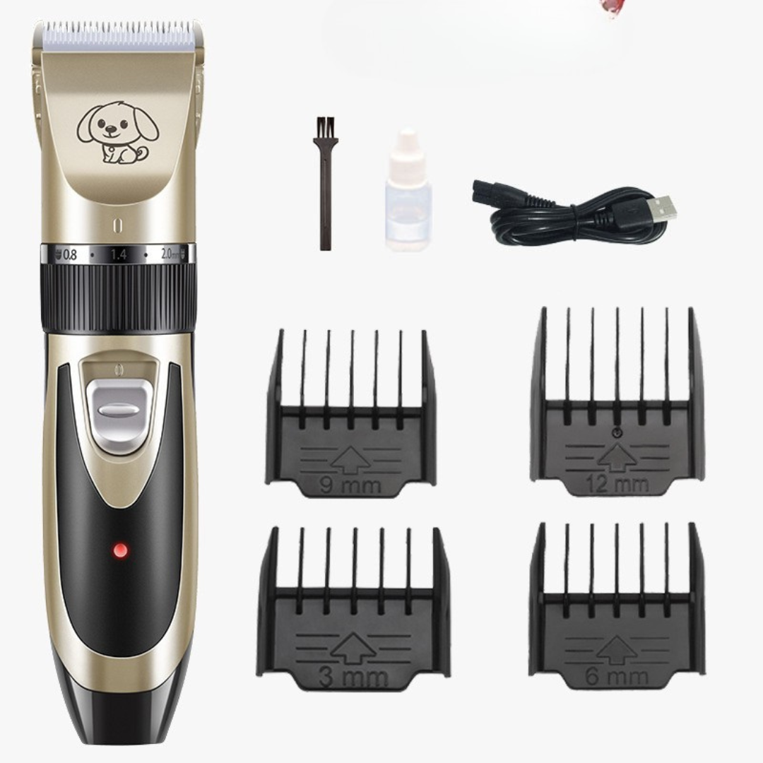 Quiet Pet Grooming Clippers - Low Noise Dog Coat Trimming Kit