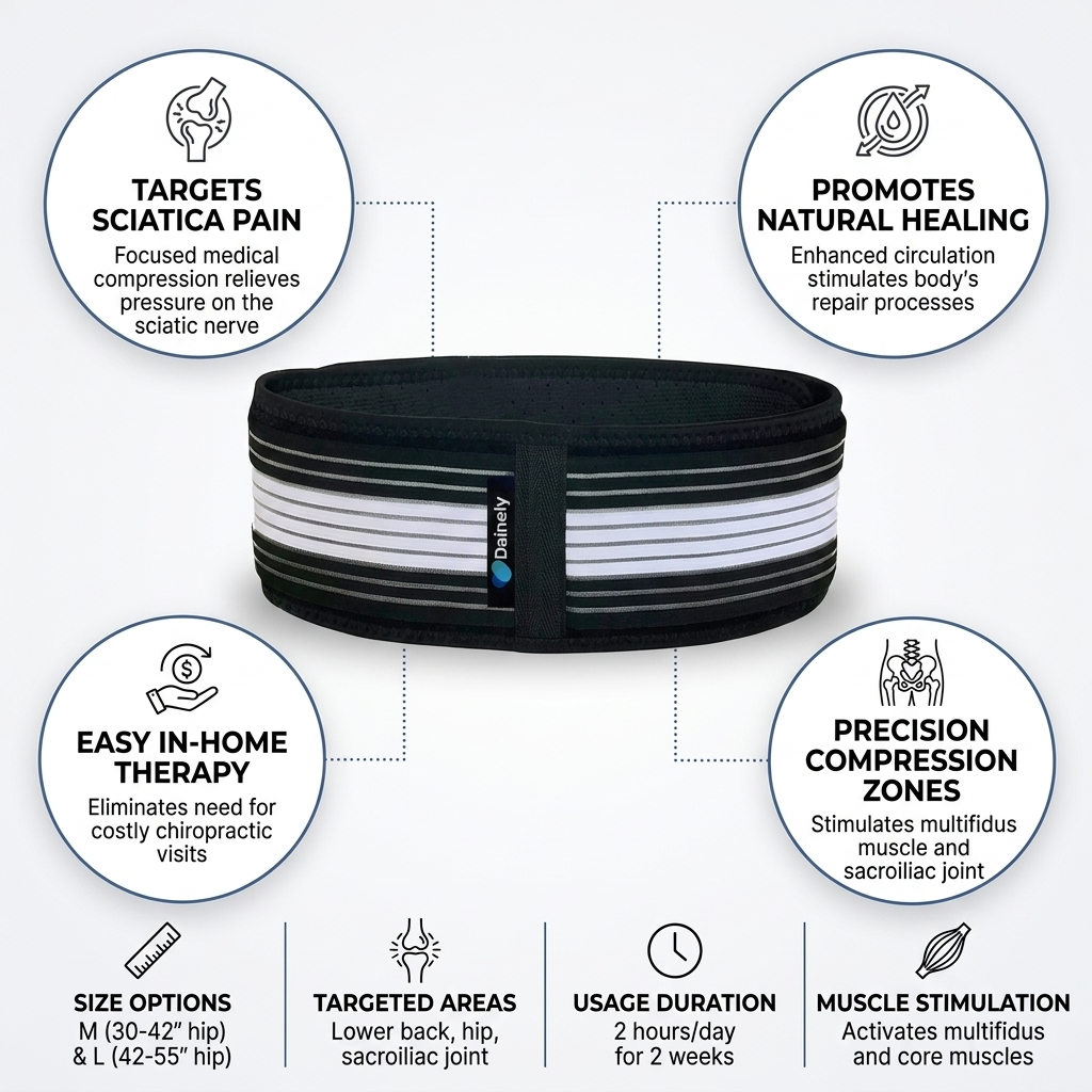 Adjustable Compression Sciatica Relief Belt