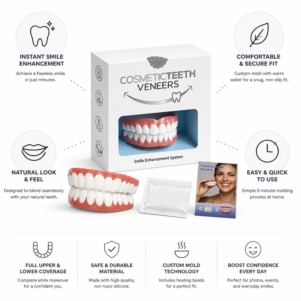 Quick-Mold Silicone Teeth Veneers (Full Upper & Lower)