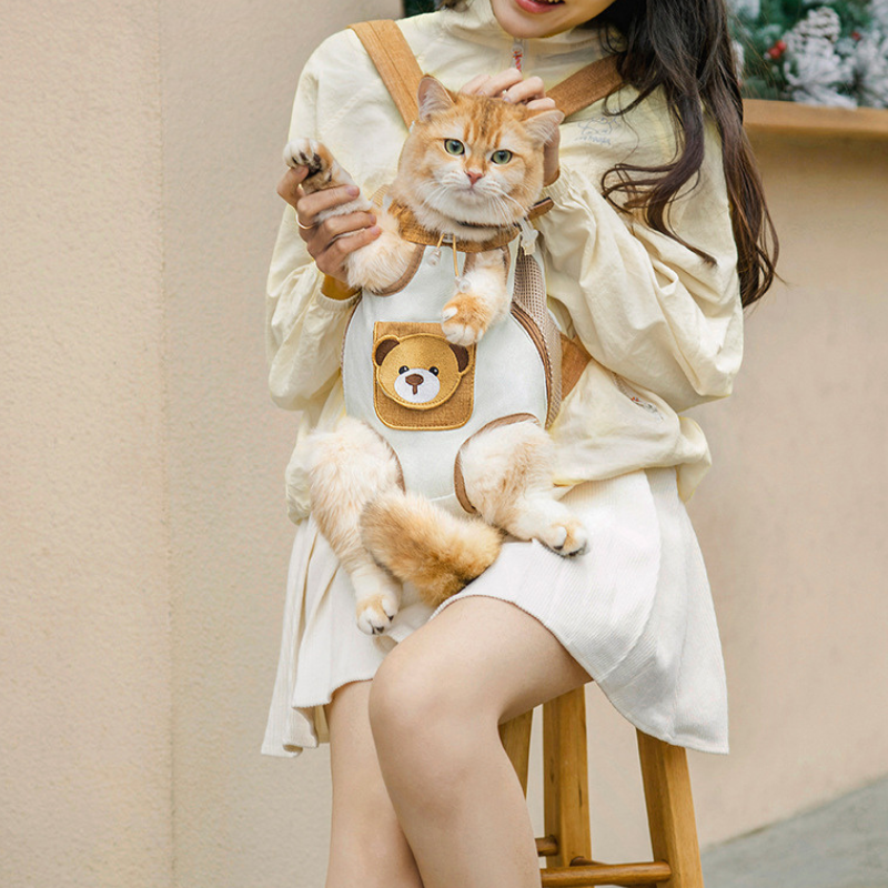 Backpack for Cats with Transparent Viewing Panel
