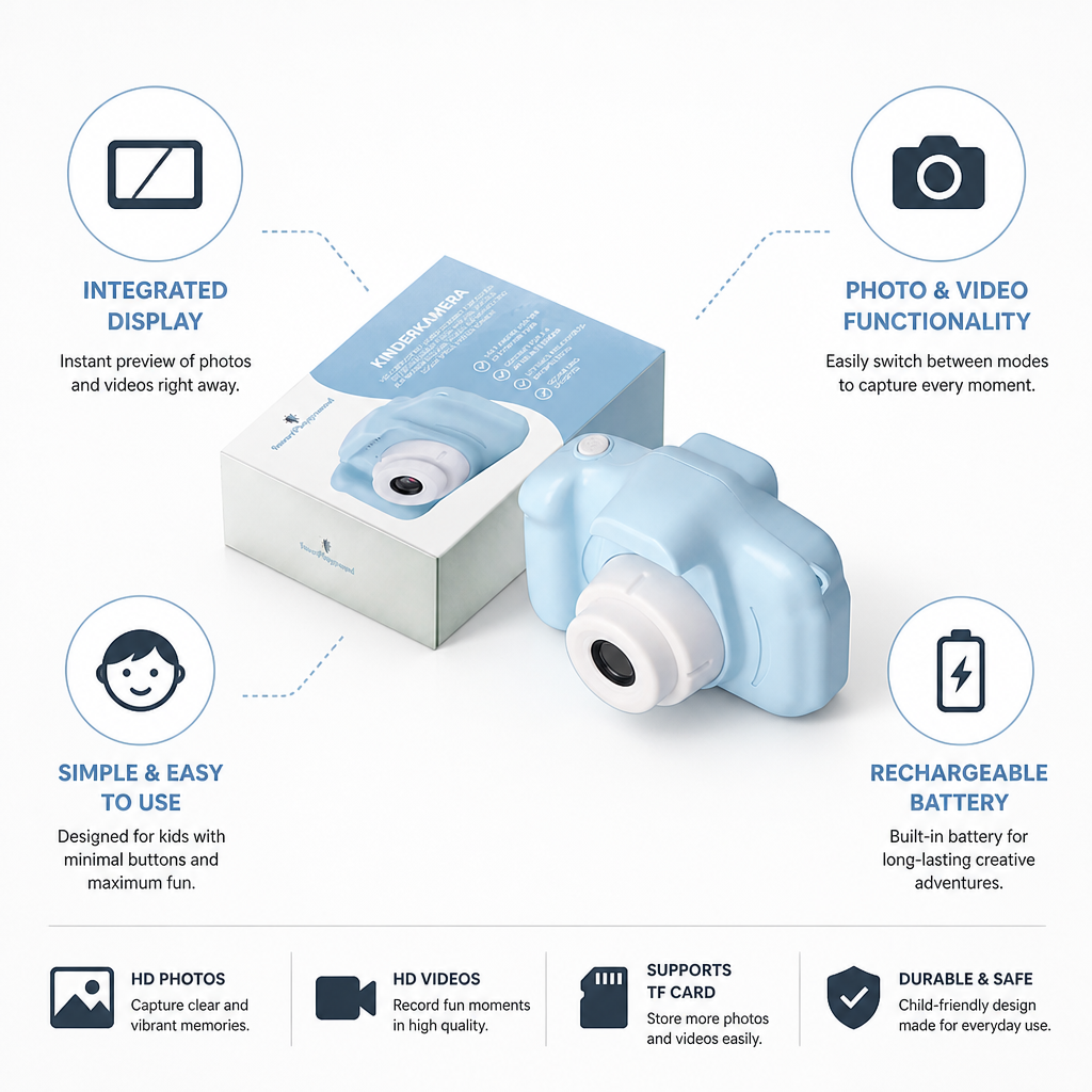 Integrated Display Photo & Video Children's Camera