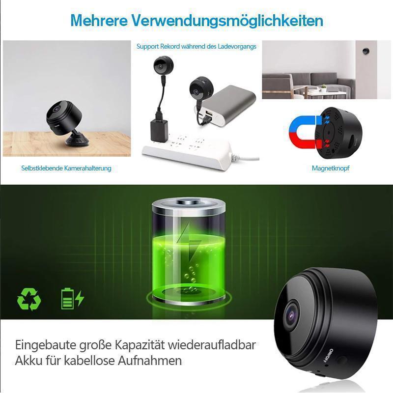 WiFi Mini Camera with Night Vision and Magnetic Mount