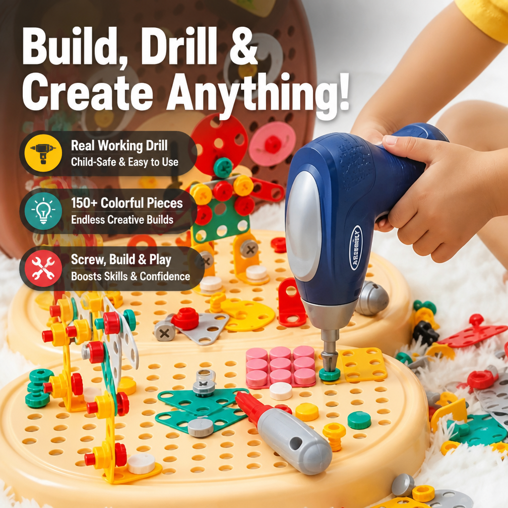 SparkVenture™ — Swap Screen Time for Real Drill-and-Build Adventures Kids Crave