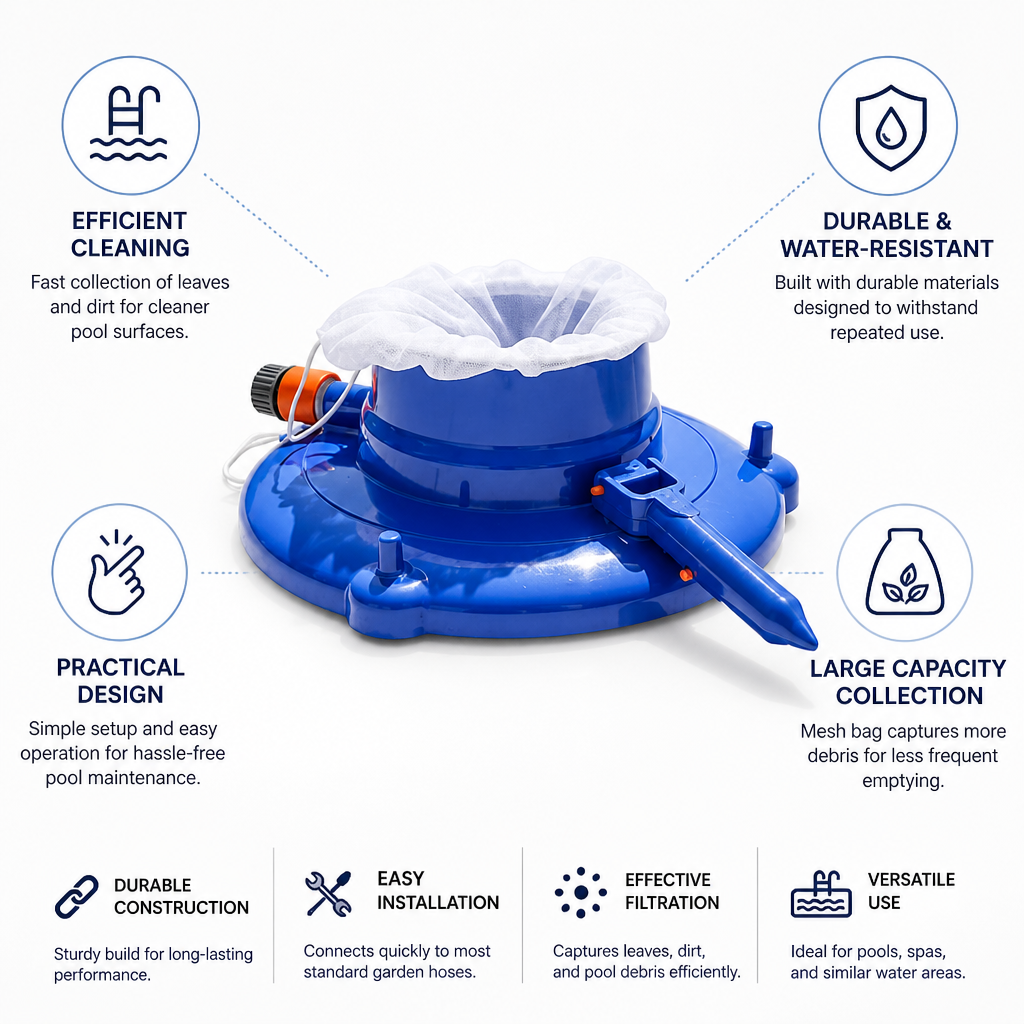 Fast Water-Resistant Pool Vacuum (For Pools & Spas)