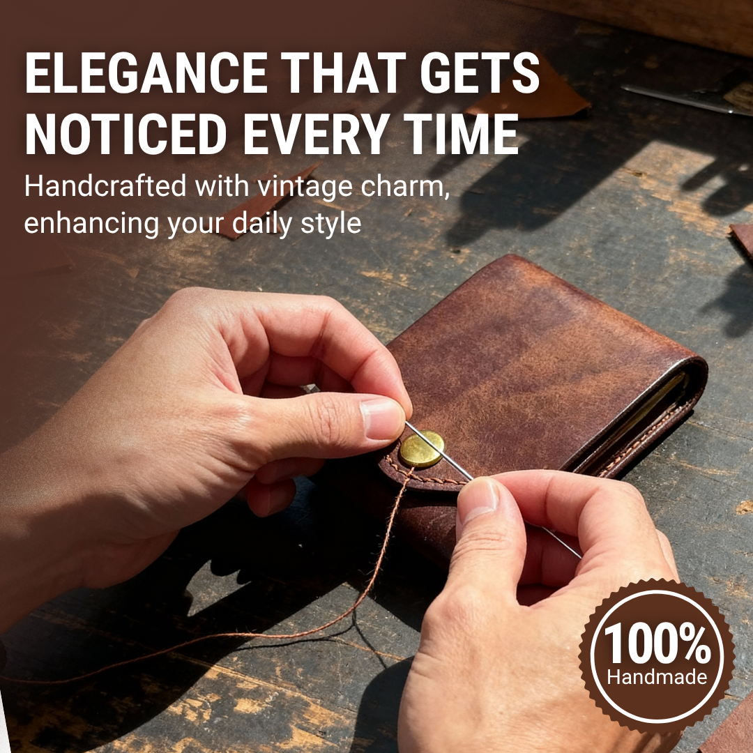 Classic PU Leather Wallet Featuring Pen Slot