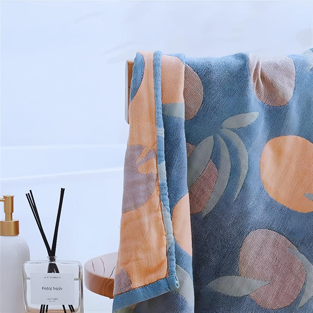 Abstract Patterned Cotton Bath Towel
