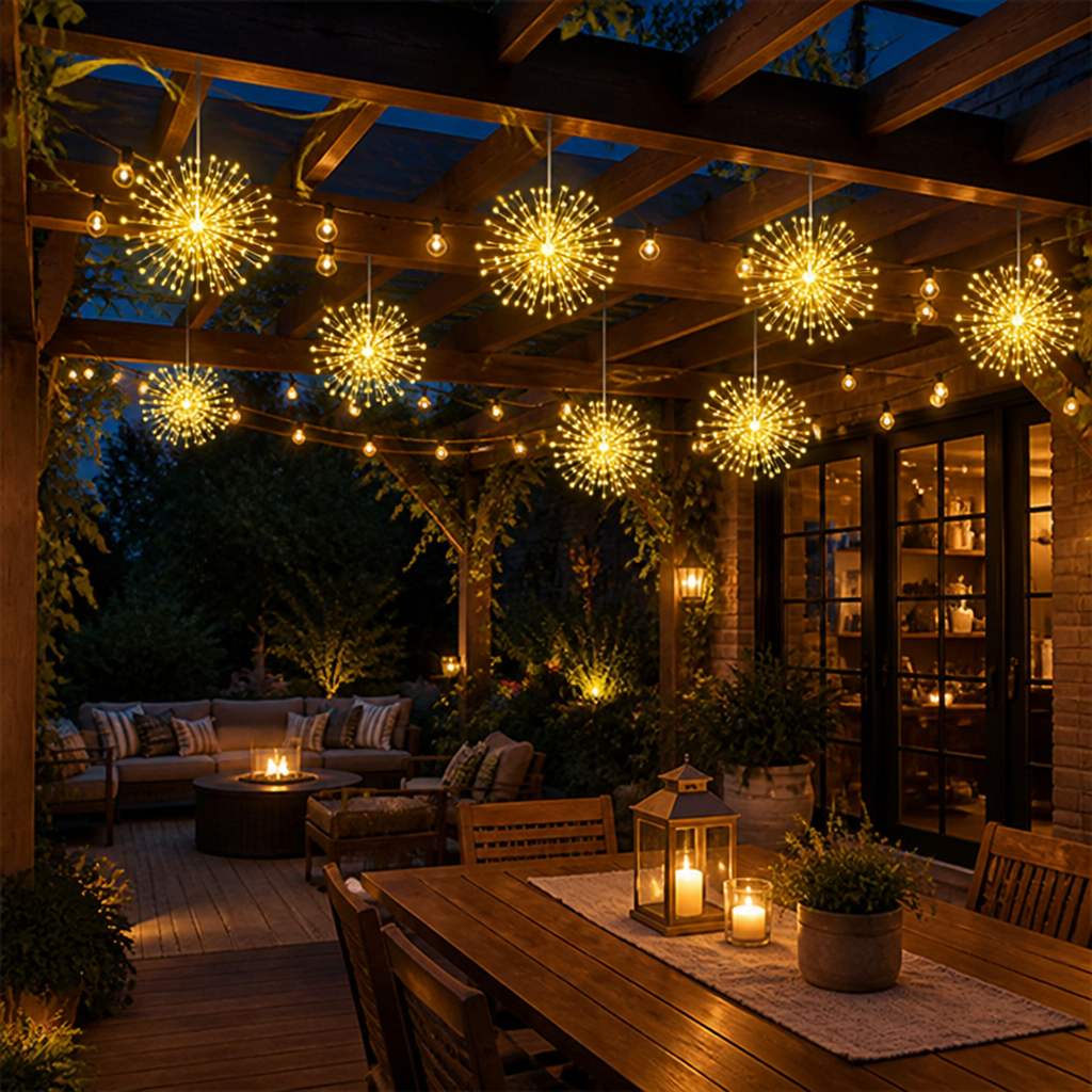 LumiFlicker™ Solar Fireworks Lights — Turn Your Nights Into Effortless, All-Weather Magic That Dazzles Every Eye