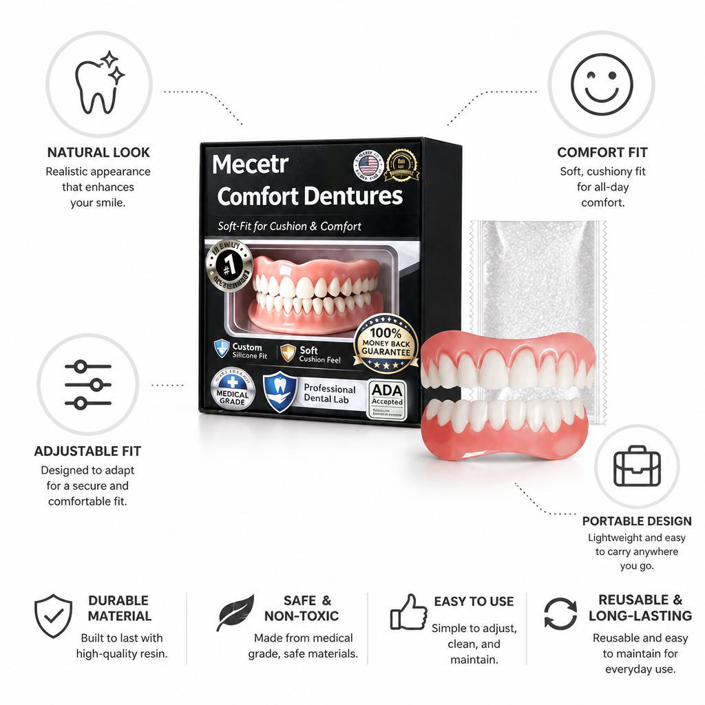 Adjustable & Portable Full-Mouth Denture Set (Adult)