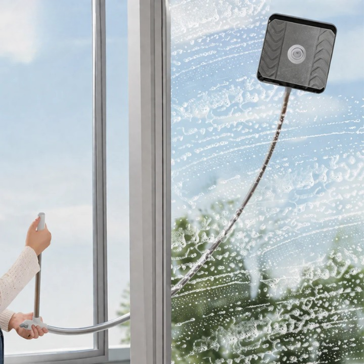 Double-Sided Magnetic Window Cleaning Tool for Indoor Use