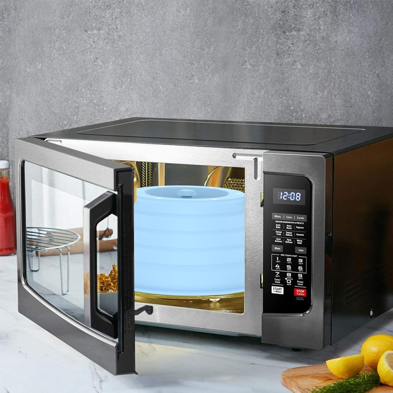 Microwave Lid with Magnetic Top and Steam Release Vents – Collapsible