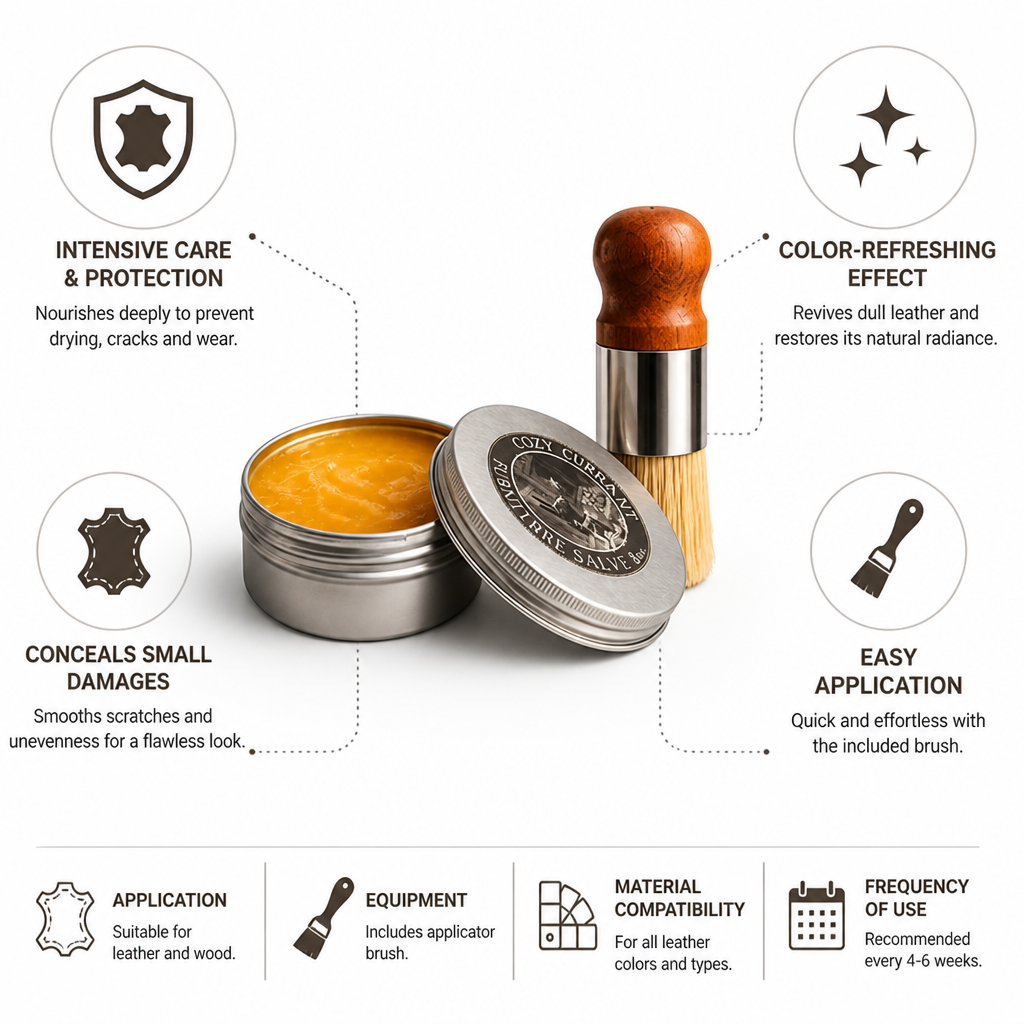 Nourishing & Protective Leather Conditioner (With Applicator Brush)