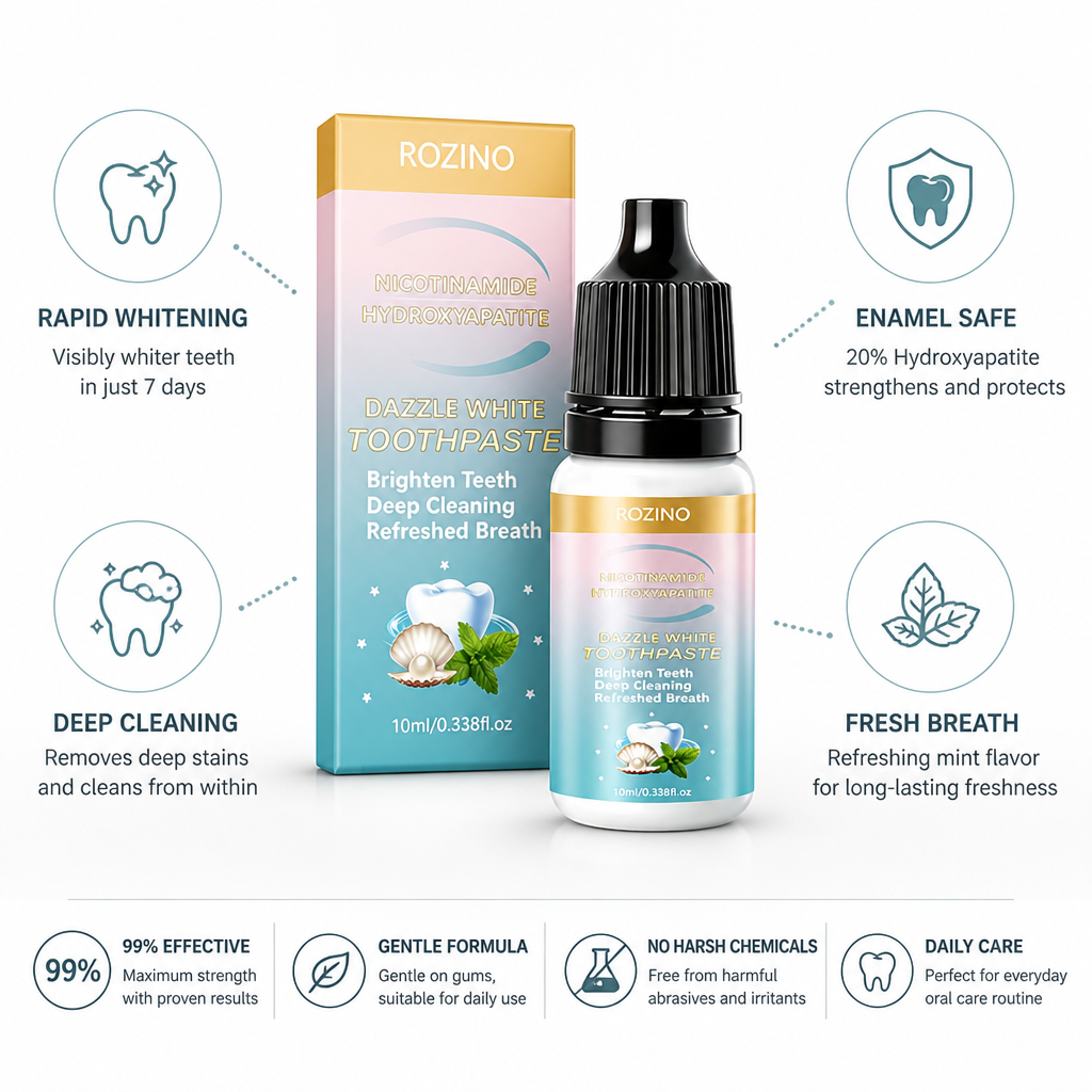 Fast-Acting Niacinamide & Hydroxyapatite Teeth Whitening Serum (10 mL)