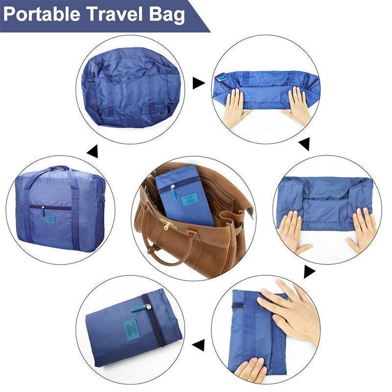 Travel Bag with Suitcase Connector – Foldable Design