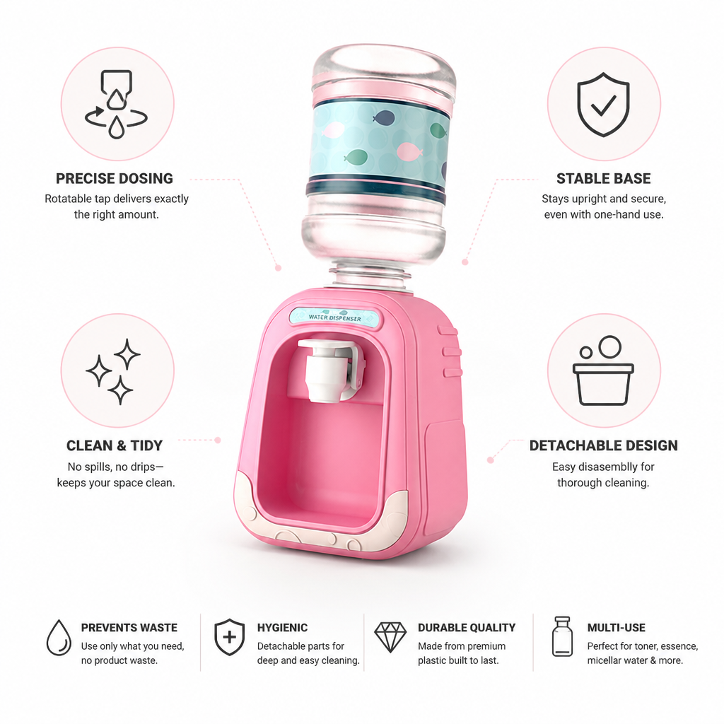 Precise Rotatable Tap & Detachable Toner Dispenser