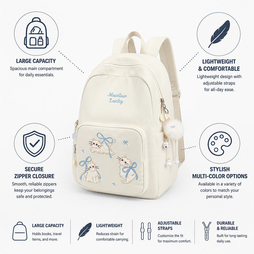 Large Capacity Lightweight Kitten Backpack