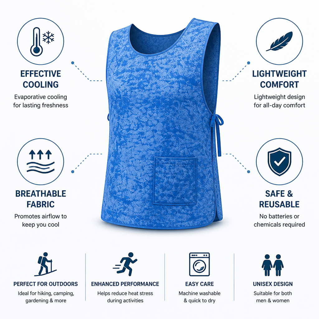 Evaporative Lightweight & Breathable Cooling Vest