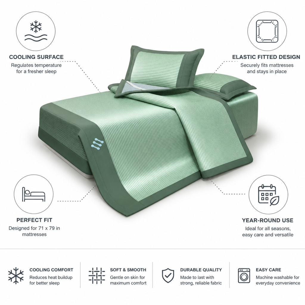 Cooling Elastic Fitted Sheet