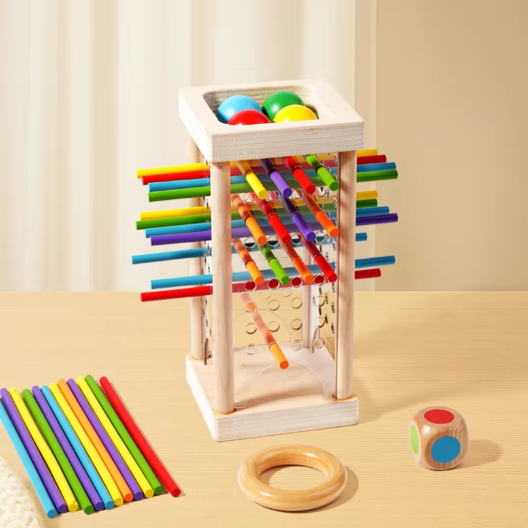 Stacking Tower Game for Kids – Wooden Toy for Ages 3 and Up