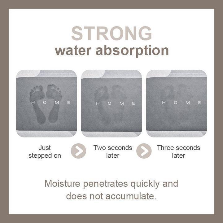 Ultra-Absorbent, Fast-Drying Bathroom Comfort Mat