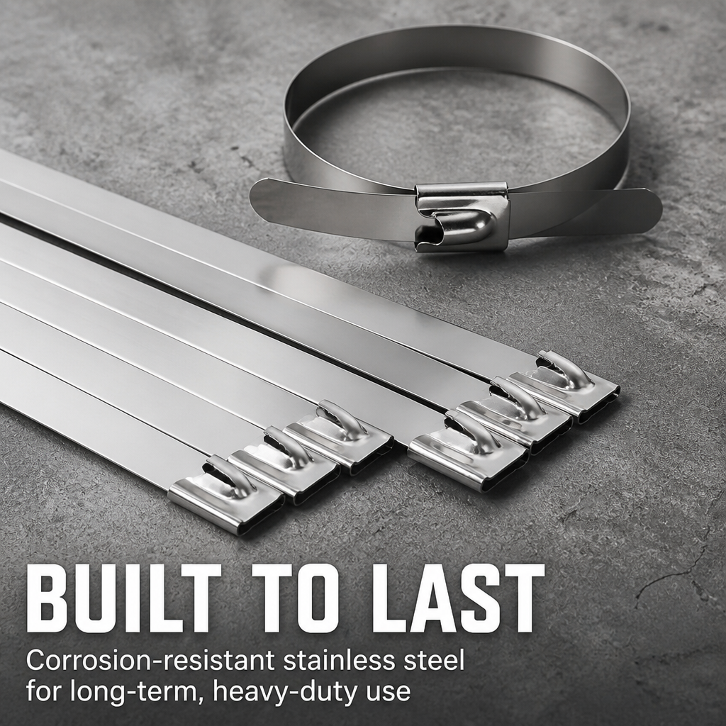 TitanGrip™ — Lock Cables, Pipes & Gear Tight Where Plastic Ties Snap