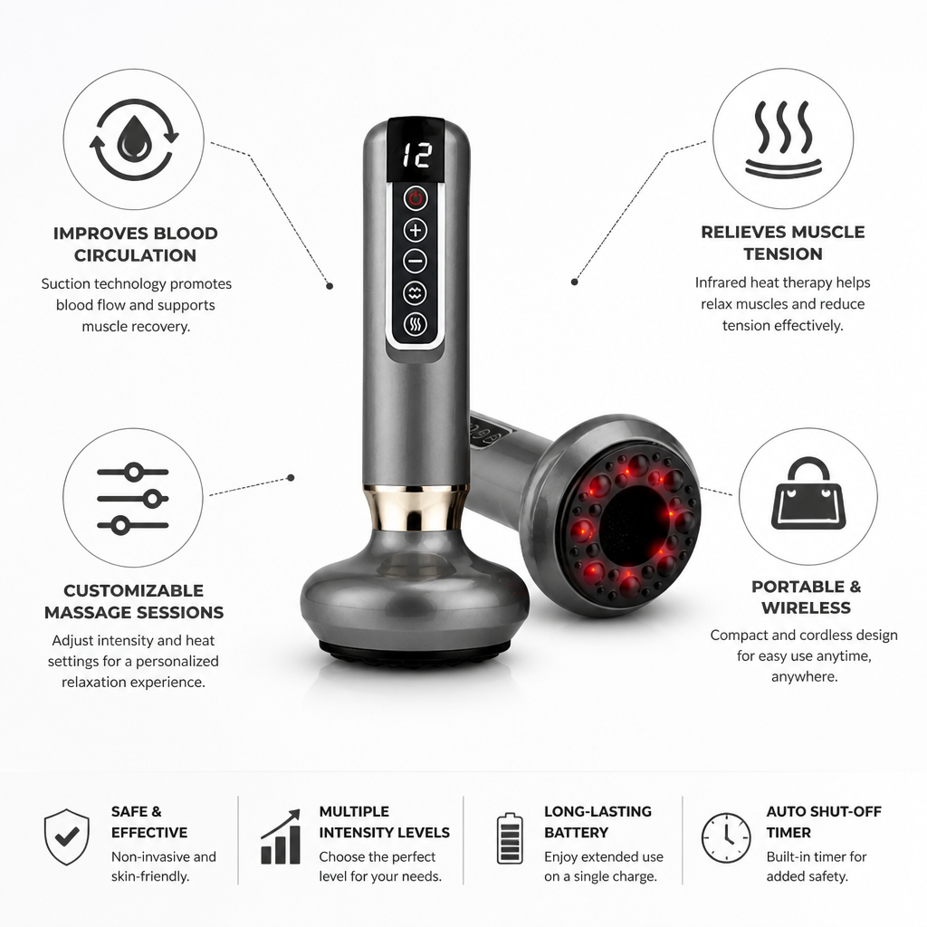 Handheld Suction & Infrared Anti-Cellulite Massager