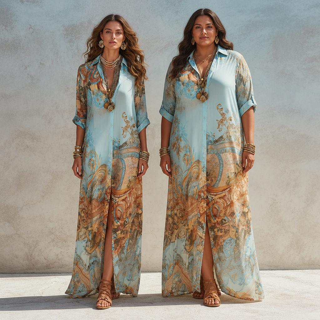 AureliaWave™ Maxi Dress — Feel Effortlessly Elegant, Fresh, and Unforgettable All Summer Long