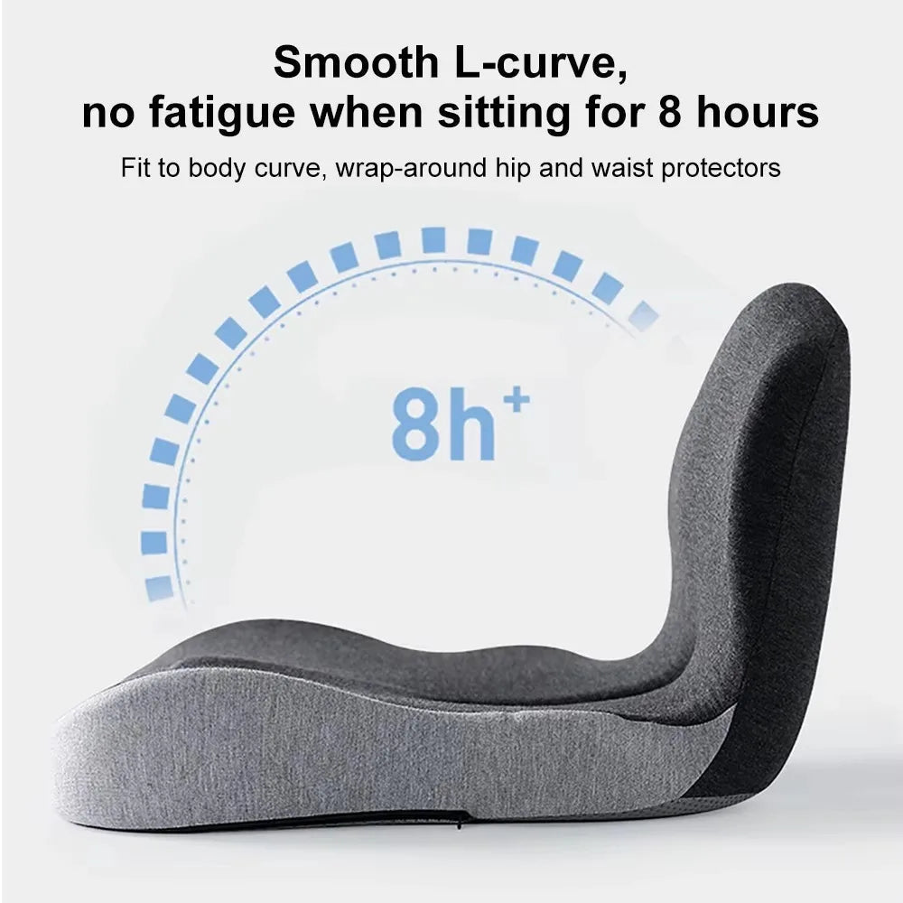 Office Chair Lumbar Support and Memory Foam Cushion for Ergonomic Comfort