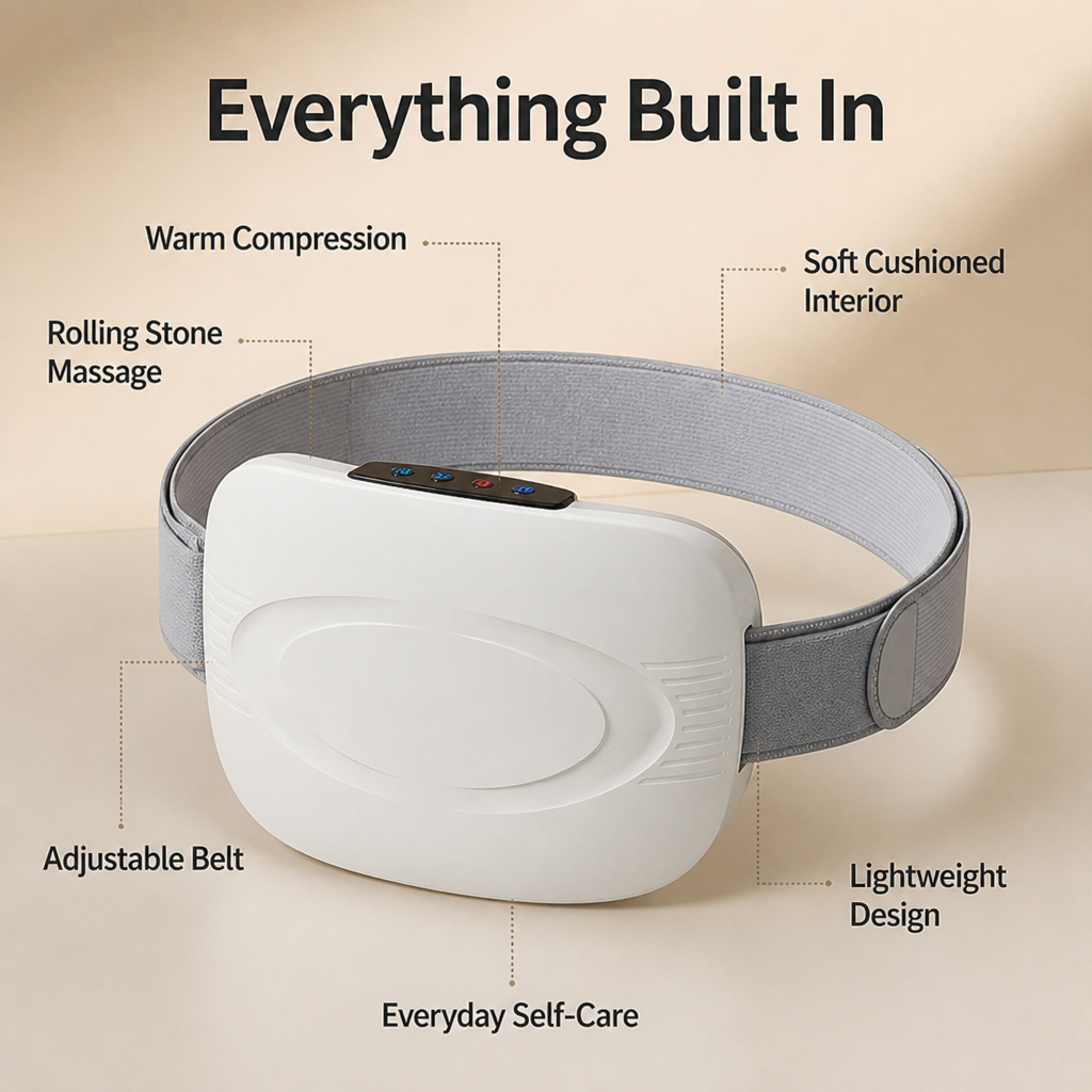 LuminaCore™ — Melt Belly Tension and Cramps With Deep Heat and Rolling Massage