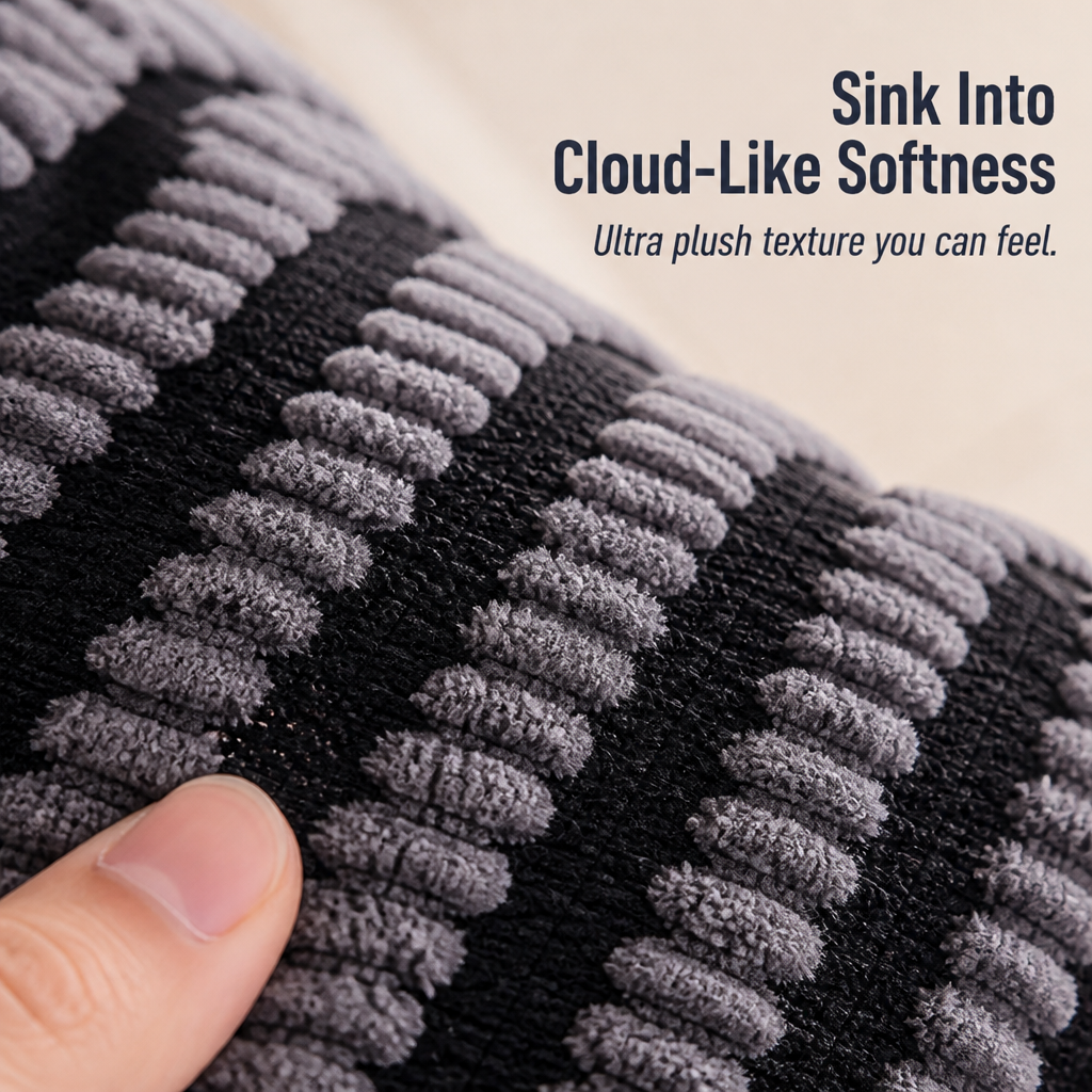 VeluraHug™ — Drape Your Sofa in Stay-Put, Cloud-Soft Warmth That Hides Pet Hair