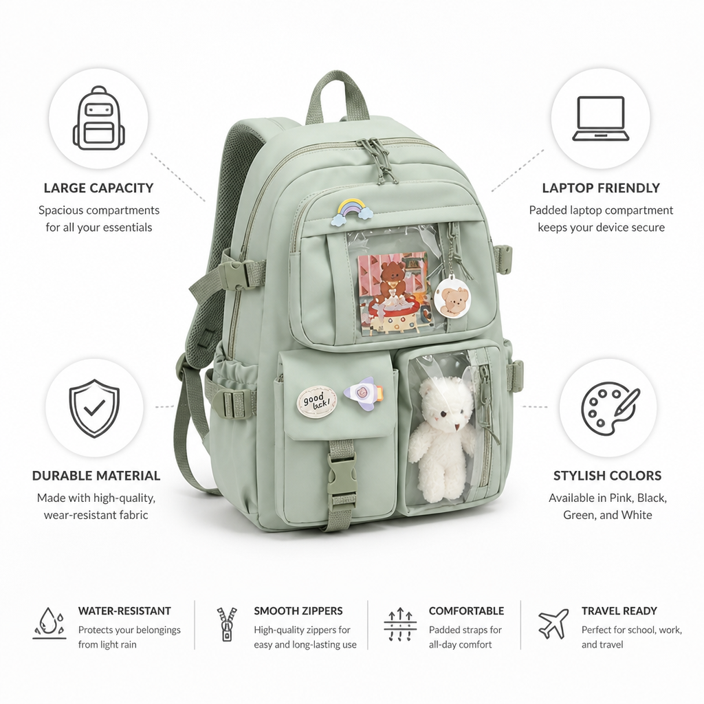 Large Capacity Laptop Travel Backpack