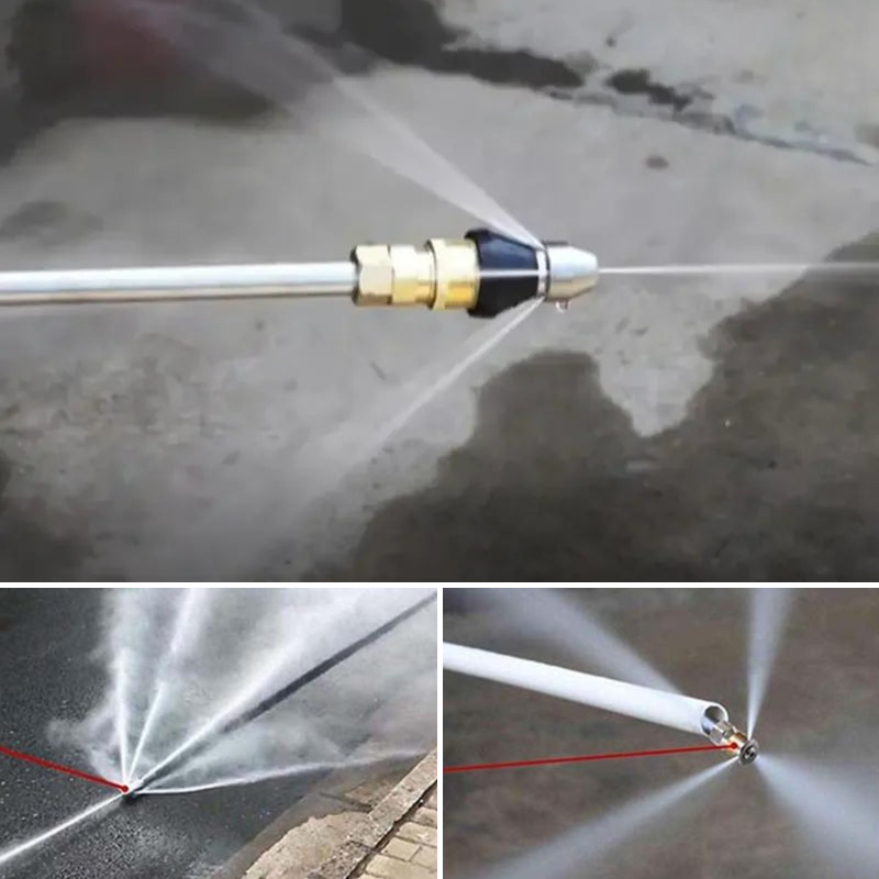 Stainless Steel Nozzle for High-Pressure Drain Jetting – Pipe Cleaning Attachment