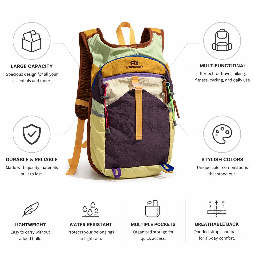 Preppy Large Capacity & Multifunctional Backpack (Teen)
