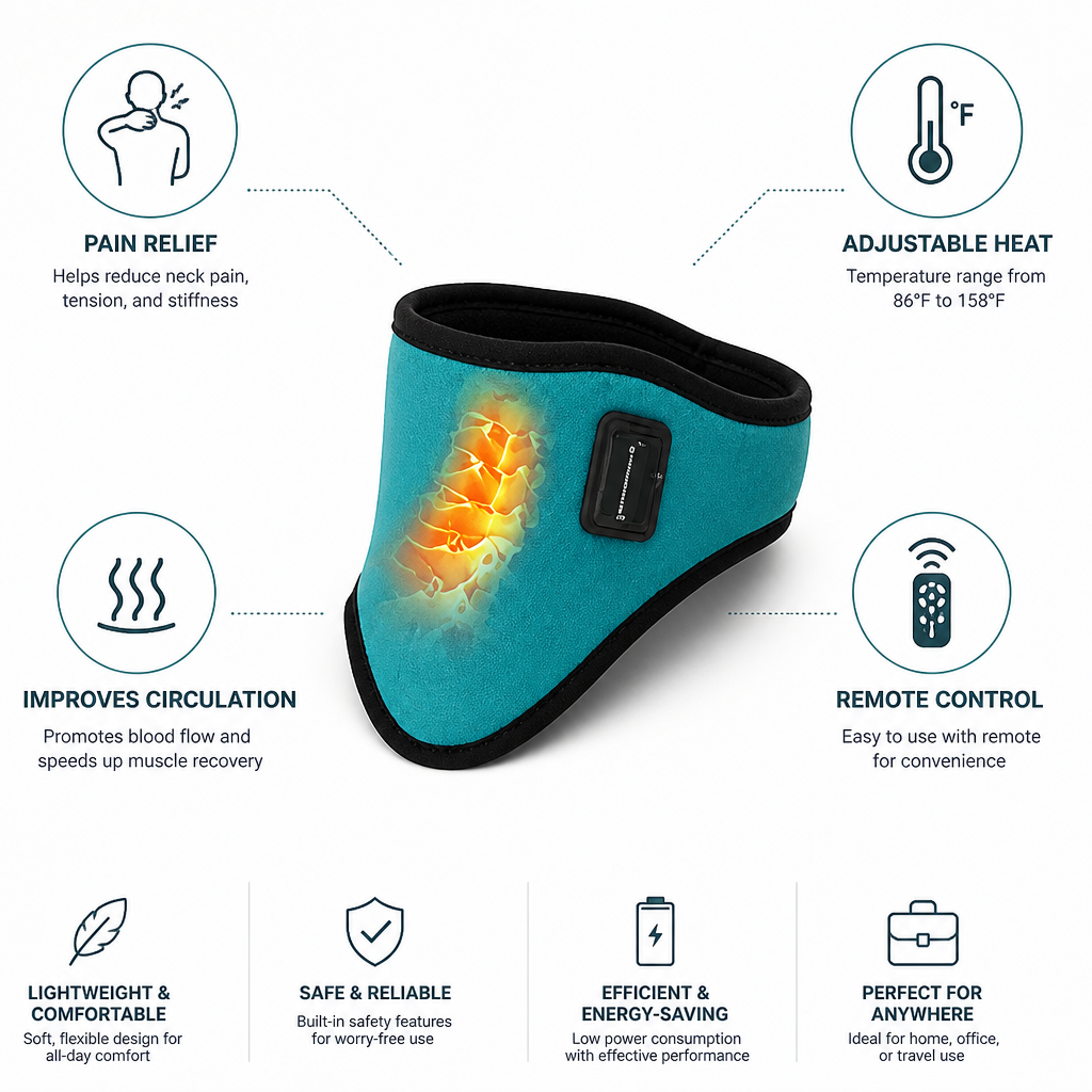 Adjustable Heat & Remote-Control Cervical Collar