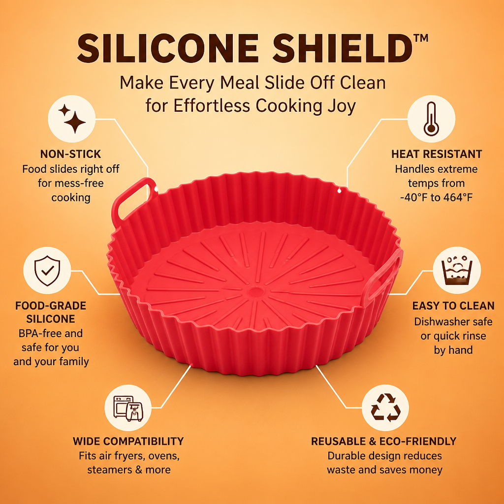 SiliconeShield™ — Make Every Meal Slide Off Clean for Effortless Cooking Joy