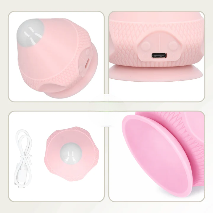 6 cm Massage Ball with Suction Cup – Heat and Vibration Feature