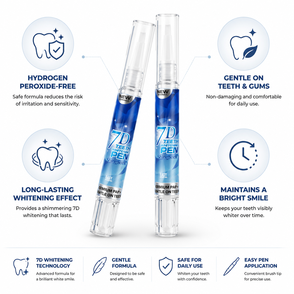 Gentle Hydrogen Peroxide-Free Teeth Whitening Gel Pens (2-Pack)