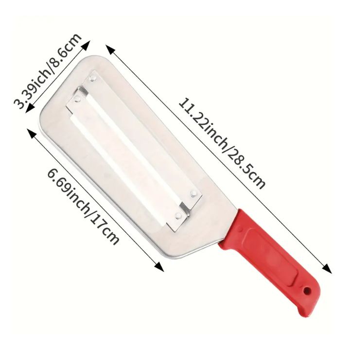Stainless Steel Vegetable Cutter – Dual Blades for Even Slicing
