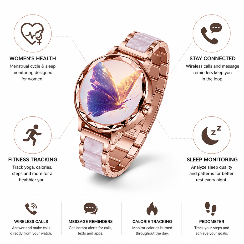 Cycle & Sleep Monitoring Smartwatch