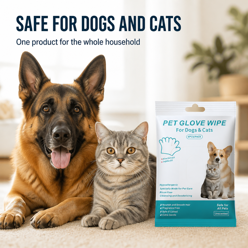 FreshPaws™ Rinse-Free Bath Mitts — Turn Messy Grooming Into Quick, Loving Care Your Pet Craves