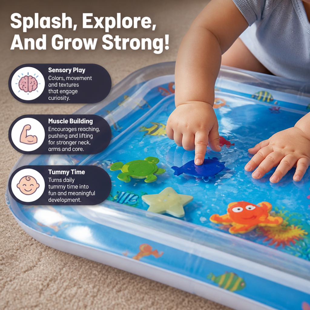 MarinaSplash™ — Ignite Curiosity and Build Strength with Every Joyful Tummy Time Moment