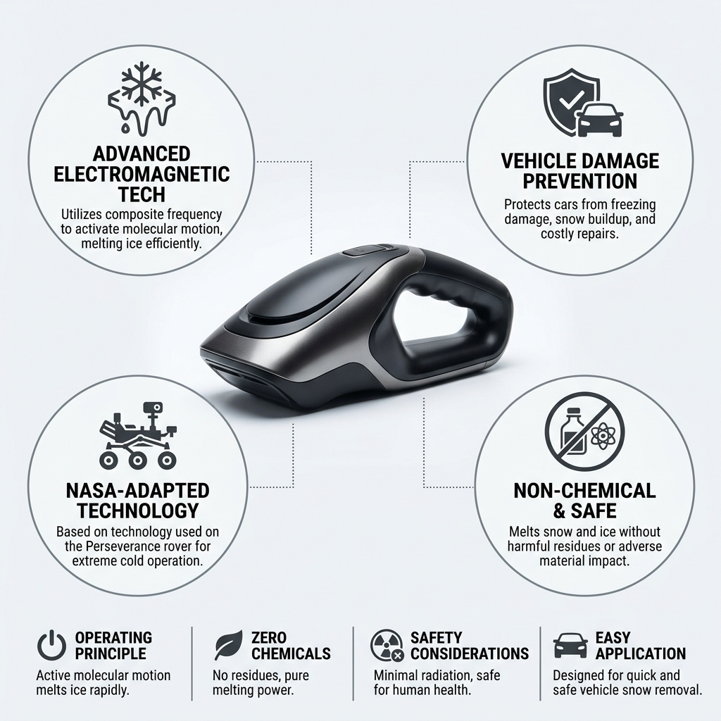 Electromagnetic Non-Chemical Handheld Car Deicer