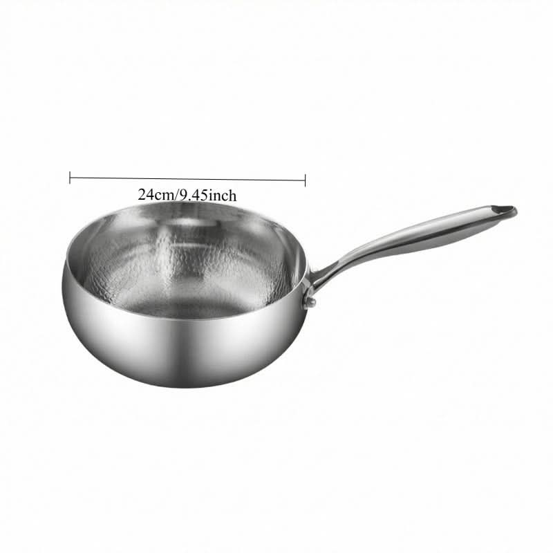 Deep Hammered Skillet for Gas and Induction Cooking