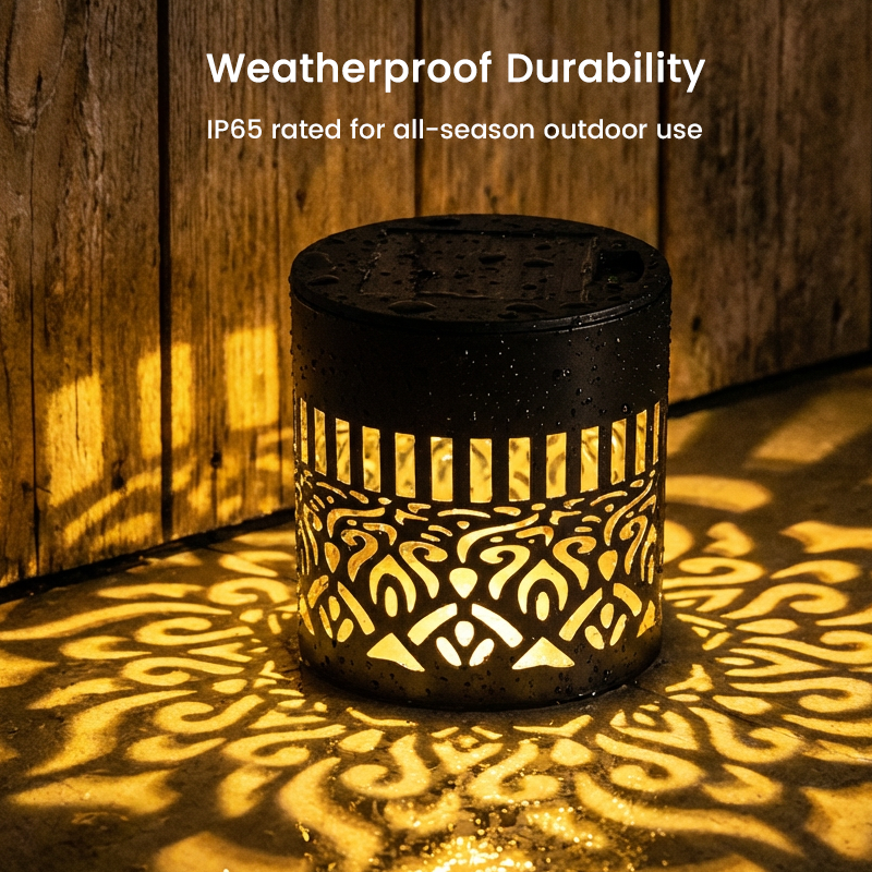 Mandala Pattern Solar Projector Light