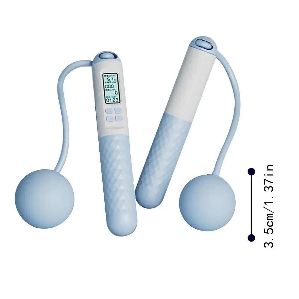 Weighted Jump Rope Without Ropes for Indoor Home Gym Fitness Tracking