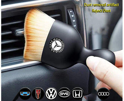 Set of 2 Soft Bristle Brushes for Car Interior Cleaning