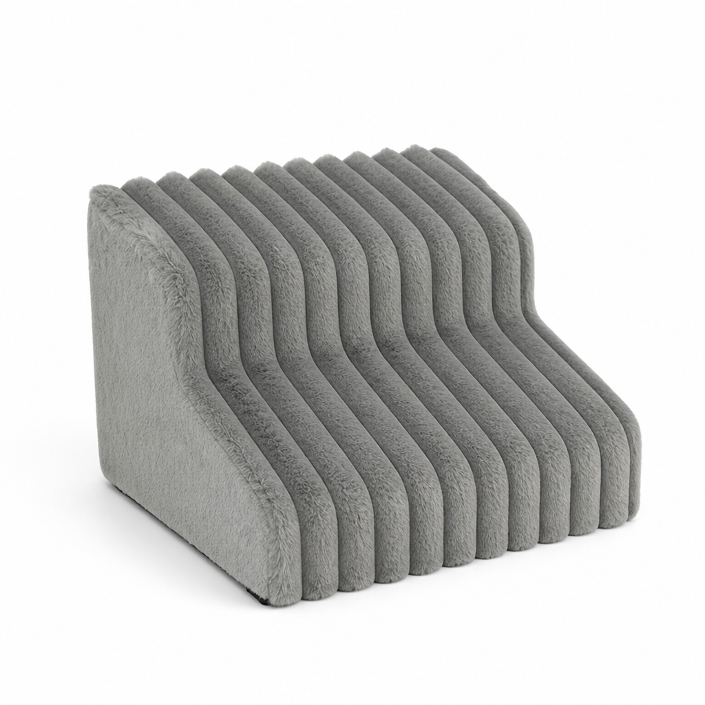 Plush Non-Slip High-Resilience Sponge Dog Stairs (Removable Washable Cover)